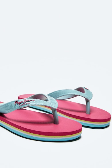 Pepe Jeans London Papuci flip-flop cu logo Fete