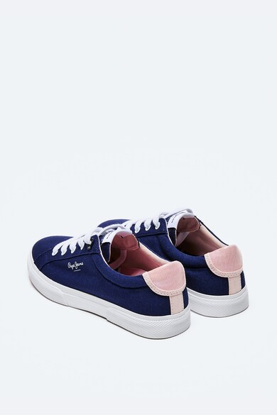 Pepe Jeans London Pantofi sport din panza cu aspect de denim Femei