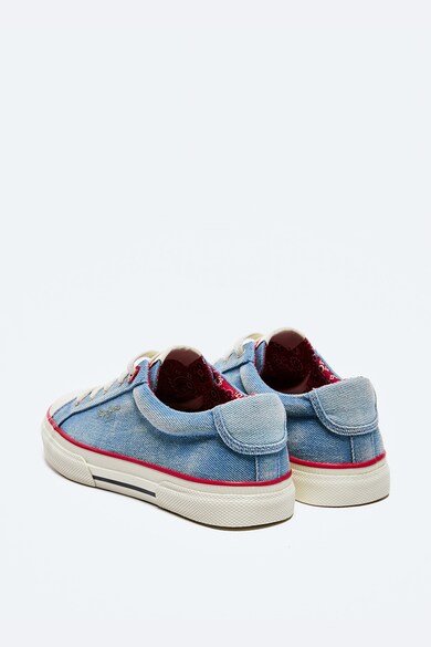 Pepe Jeans London Pantofi sport cu aspect de denim si aplicatie cap-toe de protectie Femei