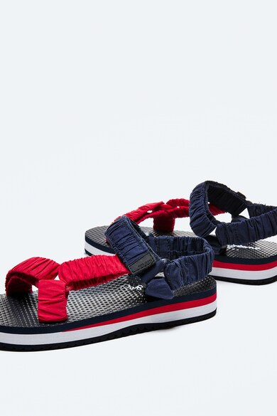 Pepe Jeans London Sandale cu inchidere velcro si aspect contrastant Femei