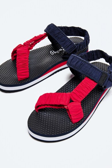 Pepe Jeans London Sandale cu inchidere velcro si aspect contrastant Femei