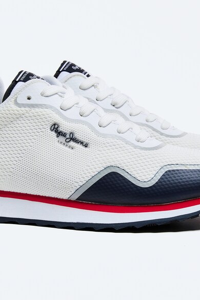 Pepe Jeans London Pantofi sport din plasa tricotata si material sintetic Barbati