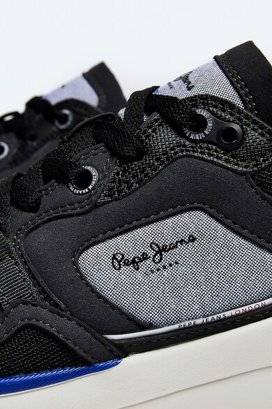 Pepe Jeans London Pantofi sport de piele ecologica si material textil Barbati