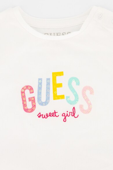 GUESS JEANS Set de tricou cu paiete si pantaloni scurti Fete