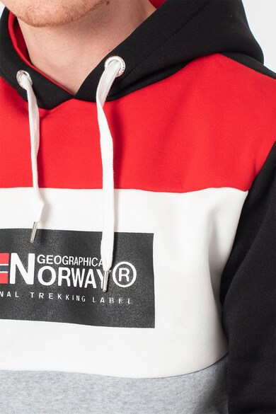 Geographical Norway Hanorac cu imprimeu logo si buzunare kangaroo Golem Barbati