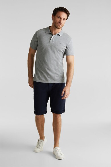 Esprit Tricou polo slim fit din material pique Barbati