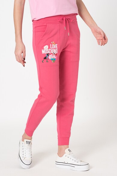 Love Moschino Pantaloni sport cu buzunare frontale Femei