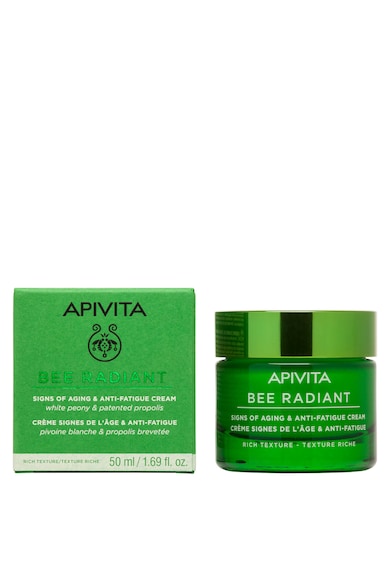 Apivita Bee Radiant öregedésgátló arckrém, fehér bazsarózsa és propolisz, könnyű textúra, 50 ml női