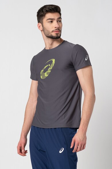 Asics Tricou cu imprimeu logo, pentru alergare Barbati