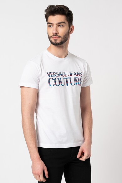 Versace Jeans Couture Tricou de bumbac cu logo Barbati