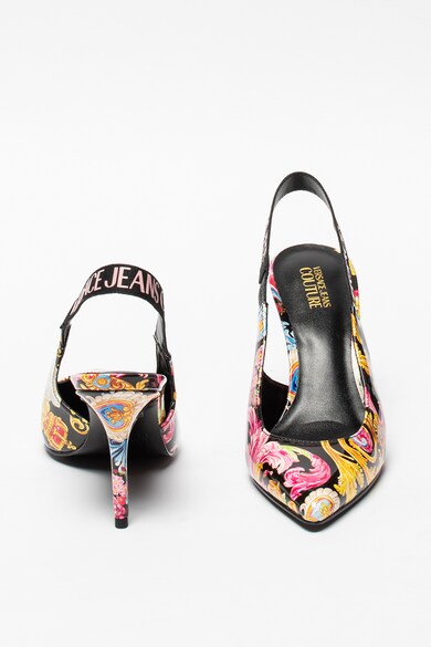 Versace Jeans Couture Pantofi slingback din piele ecologica cu imprimeu Femei