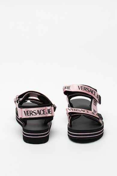 Versace Jeans Couture Sandale din material textil cu aplicatii logo Femei