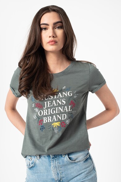 Mustang Tricou cu imprimeu text Alexia Femei