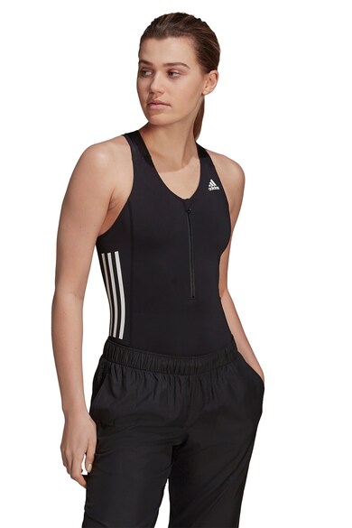 adidas Performance Body fara maneci cu fenta cu fermoar pentru fitness Femei