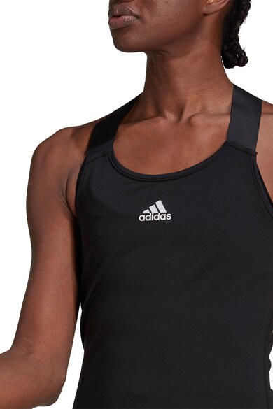 adidas Performance Rochie cu decolteu racerback si terminatie cu volane pentru tenis Femei