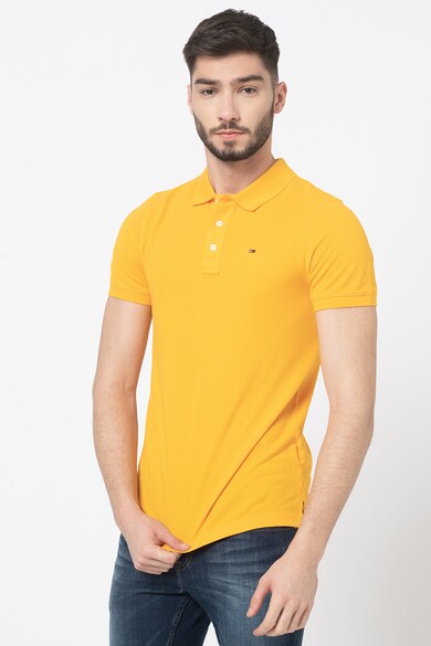 Tommy Jeans Tricou polo slim fit din bumbac organic Barbati