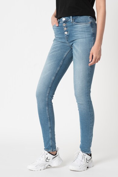 Tommy Jeans Blugi skinny cu aspect decolorat Nora Femei