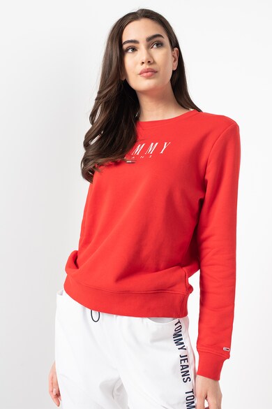 Tommy Jeans Bluza sport de bumbac organic cu logo Femei