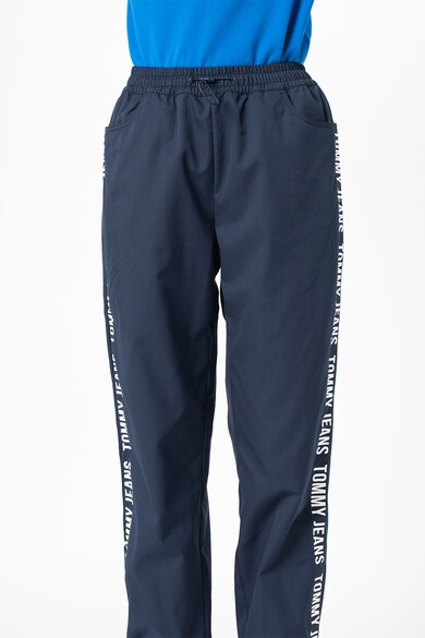 Tommy Jeans Pantaloni sport relaxed fit cu benzi laterale cu imprimeu logo Femei