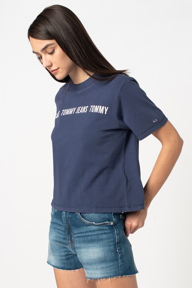 Tommy Jeans Tricou crop din bumbac organic Femei