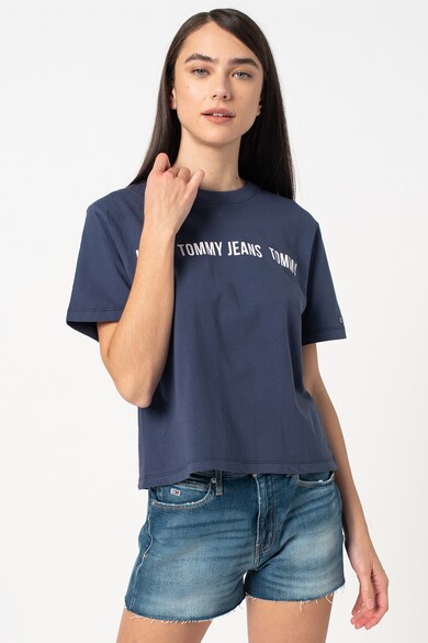 Tommy Jeans Tricou crop din bumbac organic Femei