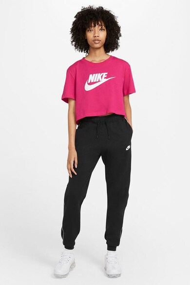 Nike Tricou crop cu imprimeu logo Sportswear Essentials Femei