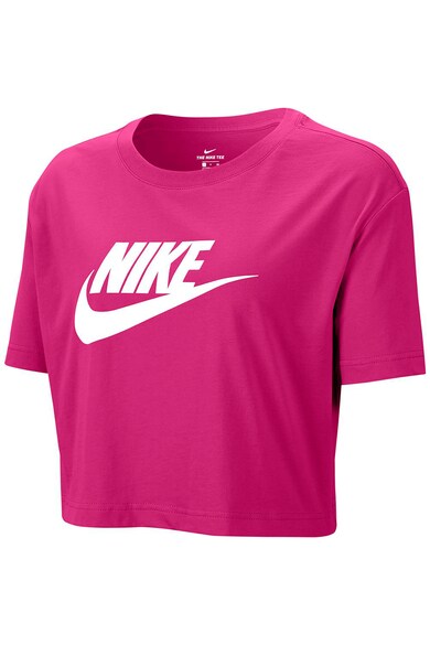 Nike Tricou crop cu imprimeu logo Sportswear Essentials Femei