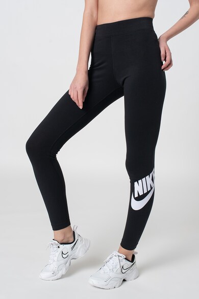 Nike Colanti cu logo si talie inalta pentru fitness Femei