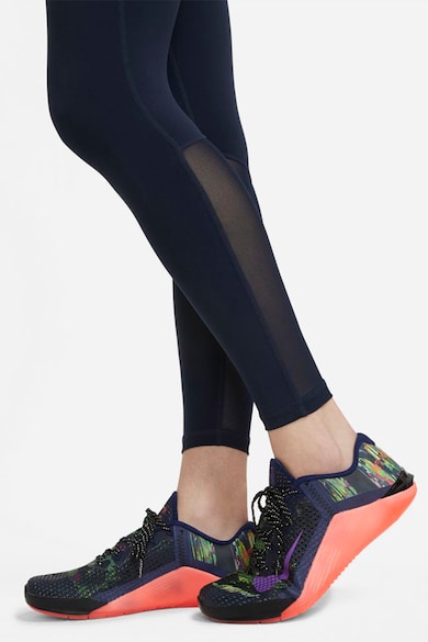 Nike Colanti cu banda logo in talie si tehnologie Dri-Fit, pentru fitness Pro Femei