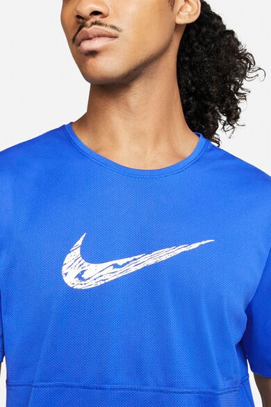 Nike Tricou cu tehnologie Dri-Fit si logo pentru alergare Breathe Barbati