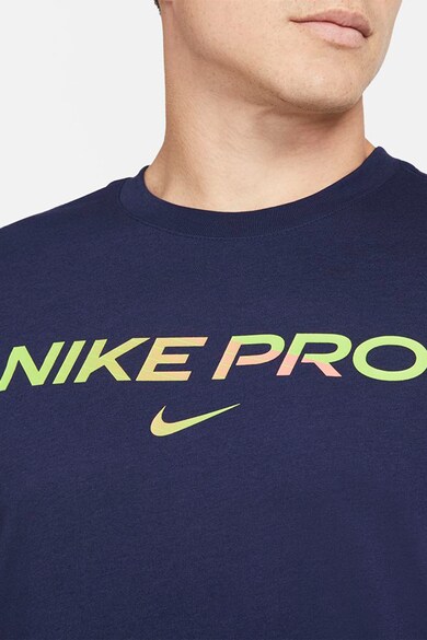 Nike Tricou cu tehnologie Dri-Fit si imprimeu logo, pentru fitness Pro Barbati