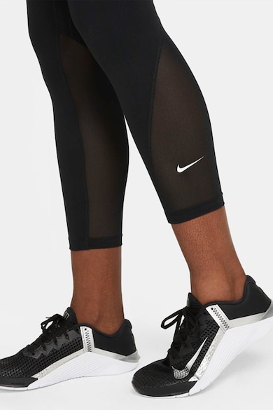 Nike Colanti crop cu tehnologie Dri-Fit, pentru fitness One Femei