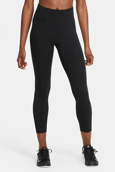 Nike Colanti crop cu tehnologie Dri-Fit, pentru fitness One Femei