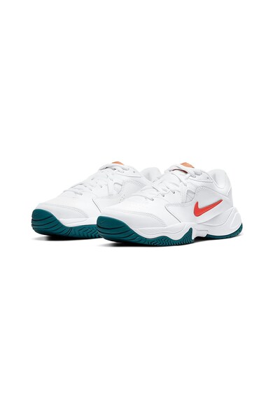 Nike Pantofi de piele cu perforatii pentru tenis Court Lite 2 Baieti