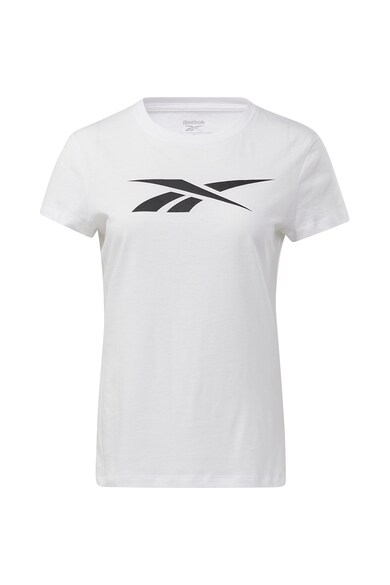 Reebok Tricou slim fit cu imprimeu logo, pentru fitness Femei