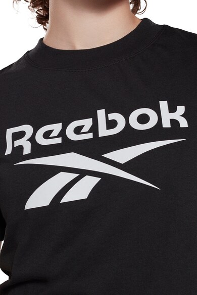 Reebok Tricou crop cu logo supradimensionat Identity Femei