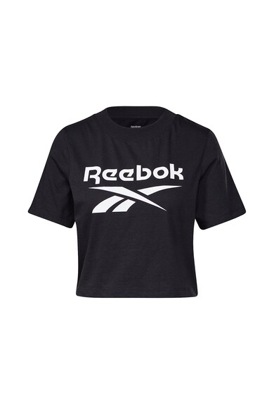 Reebok Tricou crop cu logo supradimensionat Identity Femei