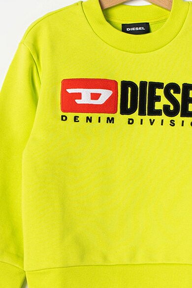 Diesel Bluza sport cu decolteu la baza gatului si logo brodat Fete