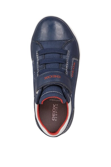 Geox Pantofi sport din textil si piele ecologica cu velcro Fete