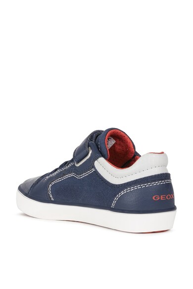 Geox Pantofi sport din textil si piele ecologica cu velcro Fete