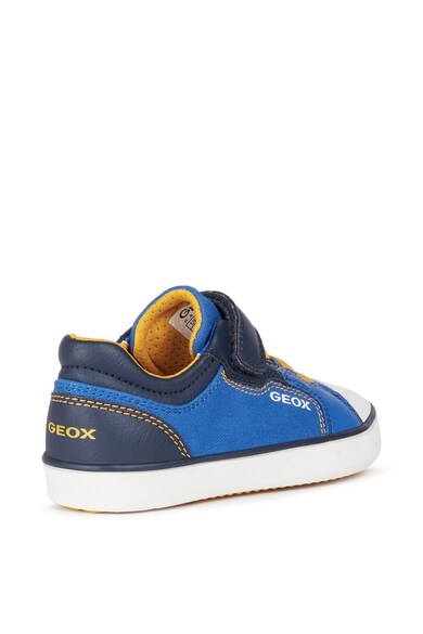 Geox Pantofi sport de material textil si piele ecologica cu velcro Fete