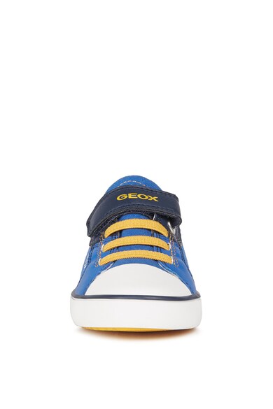 Geox Pantofi sport de material textil si piele ecologica cu velcro Fete