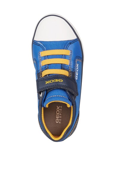 Geox Pantofi sport de material textil si piele ecologica cu velcro Fete