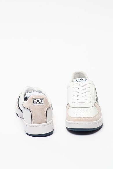 EA7 Pantofi sport unisex cu detalii de piele Femei