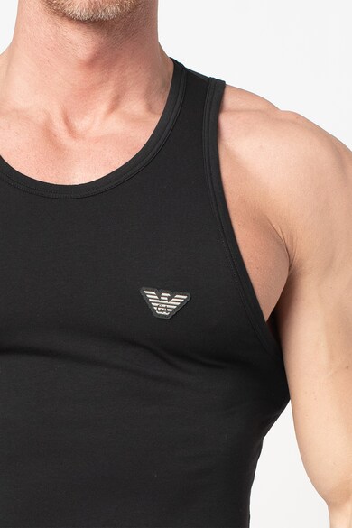 Emporio Armani Underwear Top cu logo brodat Barbati