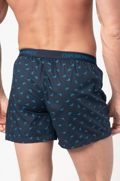 Emporio Armani Underwear Boxeri cu imprimeu si banda logo in talie Barbati