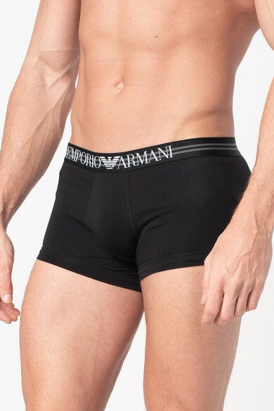 Emporio Armani Underwear Set de boxeri cu banda logo in talie - 3 perechi Barbati