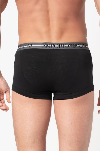 Emporio Armani Underwear Set de boxeri cu banda logo in talie - 3 perechi Barbati