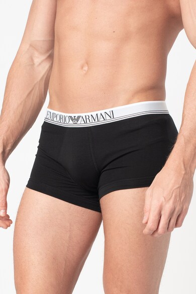 Emporio Armani Underwear Set de boxeri cu banda logo in talie - 3 perechi Barbati