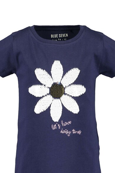 Blue Seven Tricou cu margarete din paiete Fete